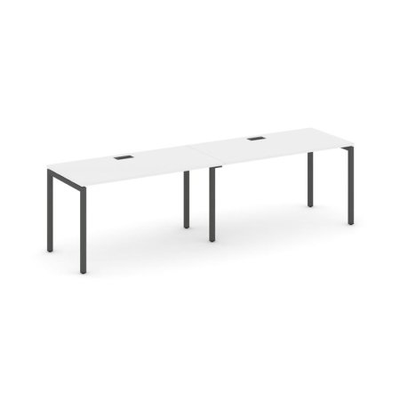 Рабочая станция 1 сторонняя SN-4P.ORS-012 (2360х700х750) (Белый/Металл Антрацит)