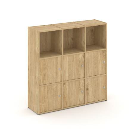 Стеллаж Locker Plus LK.K-003 1188x350x1203 (Тиквуд Светлый |)