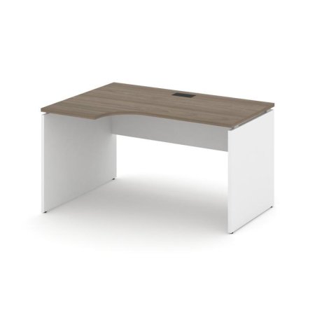 Стол рабочий эргономичный SN-D.SPA-002(L) (1580х600/980х750) (Вяз Благородный/Белый)
