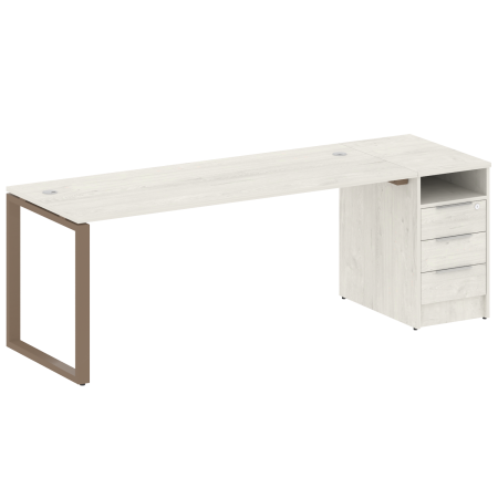 Рабочая станция Metal System Style БО.РС-СТП-1.5 2212x720x750 (Дуб Наварра/Мокко металл)