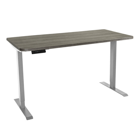 Стол c электроприводом LA-T33-2AR2 (1400x700x700-1200) (Серо-бежевый дуб | Серый)