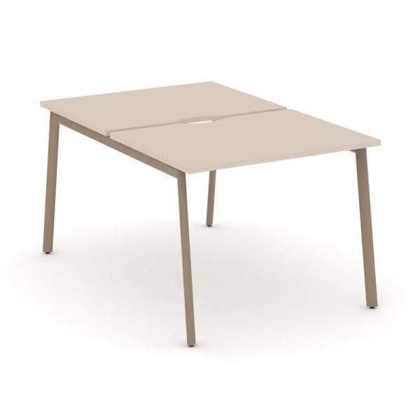 Рабочая станция 2 места ES.D.RS-2.1-VP (980х1500х750) (Капучино/Металл Латте)