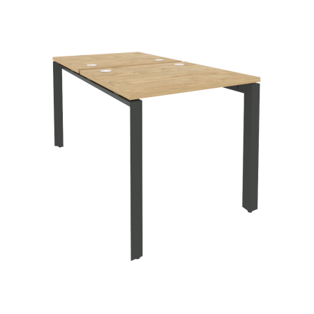 Рабочая станция на П-образном м/к Onix O.MP-D.RS-2.0.7 780x1475x750 (Тиквуд Светлый/Черный металл)