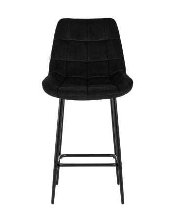 Стул полубарный Флекс велюр черный (Стул полубарный Флекс черный)