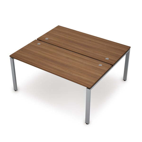 6МБ.6277 Бенч-система на 2 рабочих места (1000x1435x750) (Шамони темный/Алюминий матовый)