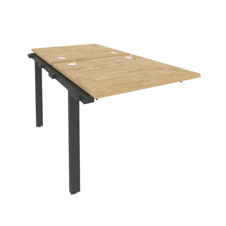 Наборный элемент рабочей станции на м/к Onix O.M-2.NRS-0.8 780x1635x750 (Тиквуд Светлый/Черный металл)