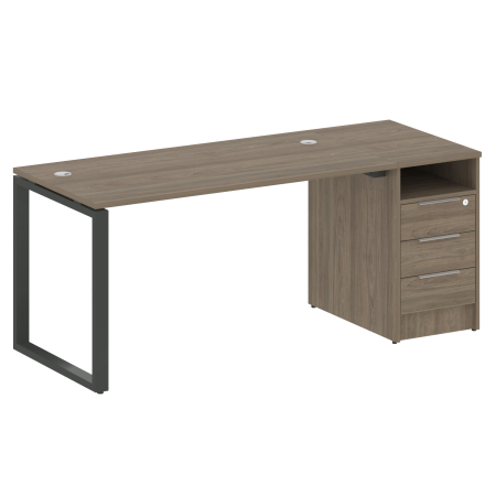 Рабочая станция Metal System Style БО.РС-СТП1.3 1812x720x750 (Вяз/Антрацит металл)
