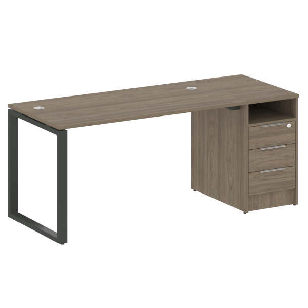 Рабочая станция Metal System Style БО.РС-СТП1.3 1812x720x750 (Вяз/Антрацит металл)