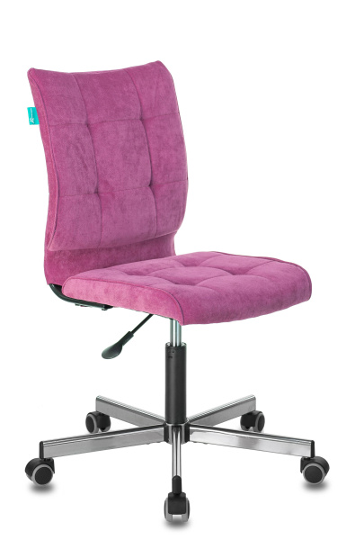 Кресло Бюрократ CH-330M/LT-15 без подлокотников малиновый крестовина металл (Компьютерное кресло CH-330M малиновый)