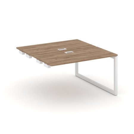 Стол-приставка к опорным элементам SN-5O.DPRS-014 (1580х1432х750) (Дуб Табак/Металл Белый)