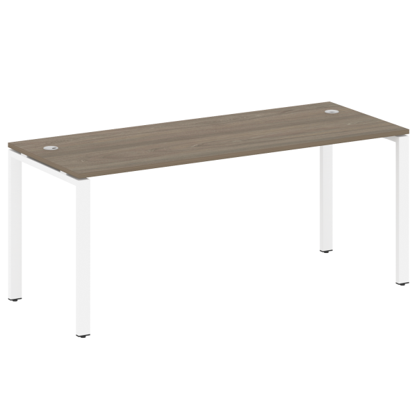 Стол письменный Metal System Style БП.СП-5 1800x720x750 (Вяз/Белый металл)