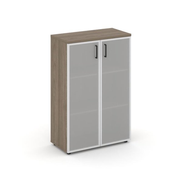 Шкаф средний широкий SN.STS.E-206 (796х400х1203) (Вяз Благородный/Сатин)