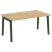 Стол переговорный на деревянных опорах Onix Wood OW.PRG-1.4 1580x980x750 (Тиквуд Светлый/Дуб Темный)
