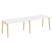 Рабочая станция на деревянных опорах Onix Wood OW.RS-2.3.8 2760x800x750 (Тиквуд Светлый/Дуб Темный)