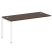 Проходной наборный элемент рабочей станции Metal System Style БП.ПРС-СП-1.4 1600x720x750 (Дуб Наварра/Серый металл)