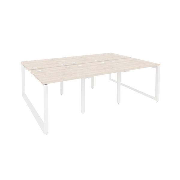 Рабочая станция на О-образном м/к Onix O.MO-D.RS-6.0.8 2340x1635x750 (Денвер Светлый/Белый Металл)