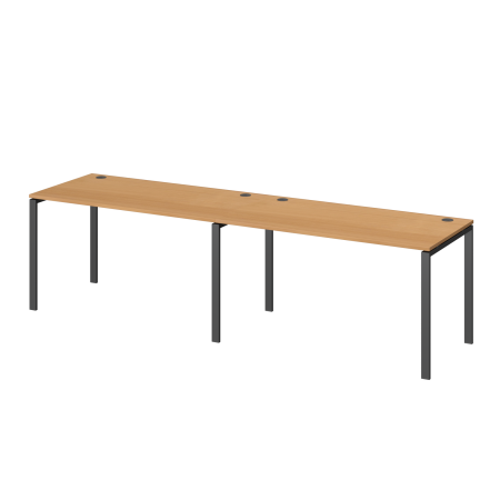 Бенч линейный на 2 рабочих места Арго-М АМБЛ-005 3600x730x760 (Ольха/Антрацит)