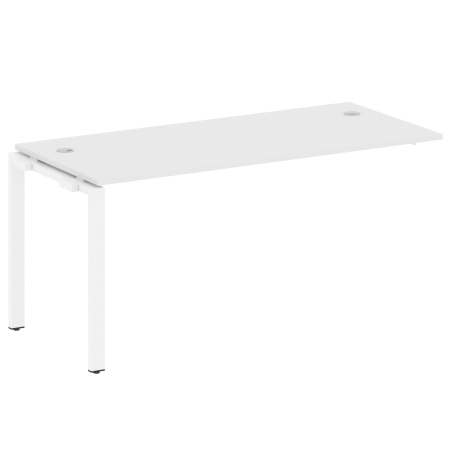 Проходной наборный элемент рабочей станции Metal System Style БП.ПРС-СП-1.4 1600x720x750 (Белый/Белый металл)