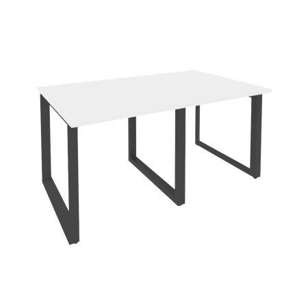 Стол переговорный Onix O.MO-PRG-2.0 1560x980x750 (Белый Бриллиант/Черный металл)