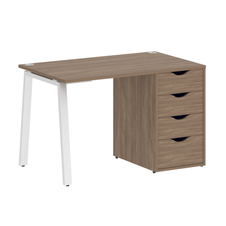Стол письменный VR.SP-3-118.4.A 1180x720x750 (Дуб Аризона/Белый Металл)
