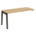 Наборный элемент рабочей станции на деревянных опорах Onix Wood OW.1.NRS-4.7 1580x720x750 (Тиквуд Светлый/Дуб Темный)
