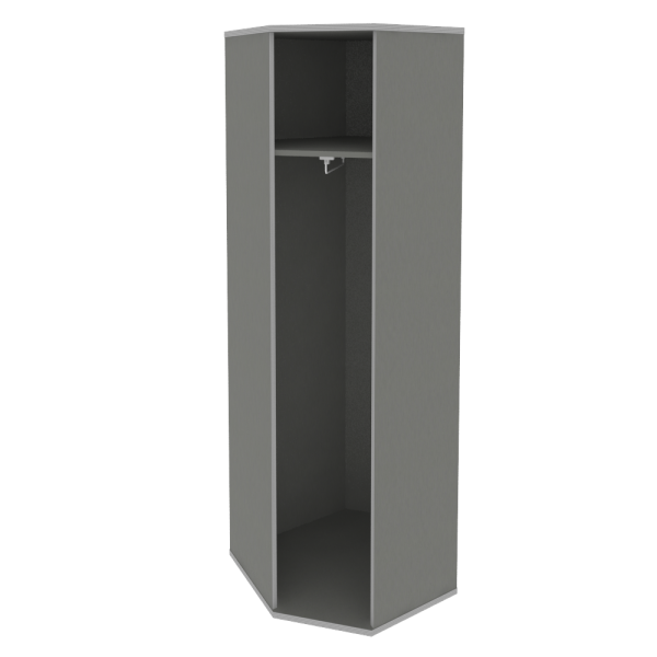 Гардероб Riva А.ГБ-3 600x600x1980 (Клен-Металлик)