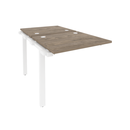 Наборный элемент рабочей станции на м/к Onix O.M-2.NRS-0.7 780x1475x750 (Тиквуд Темный/Белый Металл)