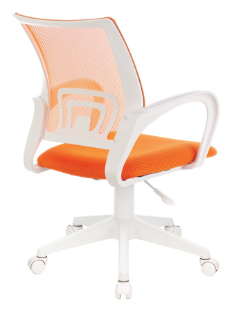 Кресло CH-W695NLT оранжевый TW-38-3 TW-96-1 сетка/ткань крестов. пластик пластик белый (Оранжевый)