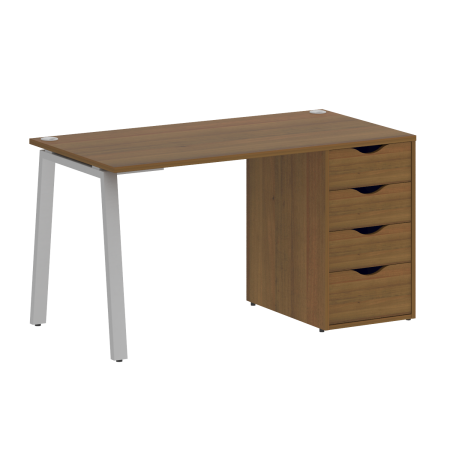 Стол письменный VR.SP-3-138.4.A 1380x720x750 (Орех Гварнери/Серый Металл)