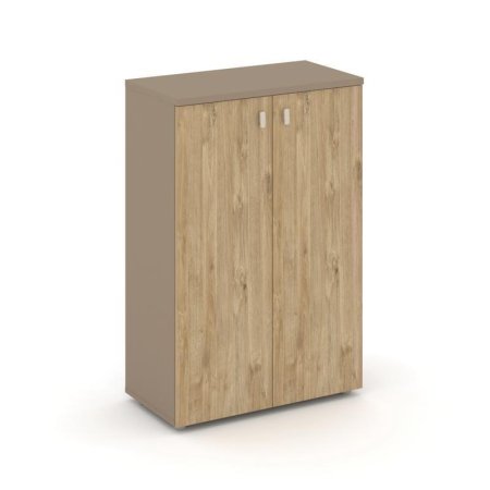 Шкаф средний широкий ES.ST-2.3 (800х420х1207) (Латте/Тиквуд Светлый)