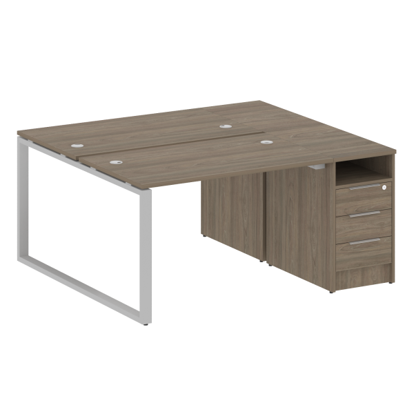 Рабочая станция Metal System Style БО.РС-СТП-2.2 1612x1475x750 (Вяз/Серый металл)