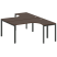 Рабочая станция криволинейная Metal System Style БП.РАС-СА-2.4 1600x2435x750 (Дуб Наварра/Серый металл)
