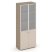 Шкаф высокий широкий ES.ST-1.2R (800х420х1977) (Латте/Капучино/Сатин матовый)