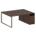 Рабочая станция Metal System Style БО.РС-СТП-2.3 1812x1475x750 (Дуб Наварра/Серый металл)