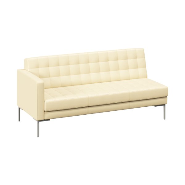 Секция с подлокотником трехместная FR-SP-03 (R) (Oregon 11/Металл Серый)