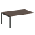Проходной наборный элемент переговорного стола Metal System Style БП.ППРГ-5 1800x1235x750 (Дуб Наварра/Серый металл)