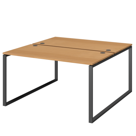 Бенч двойной на 2 рабочих места Арго-М АМБ.О-002.60 1200x1236x760 (Ольха/Антрацит)