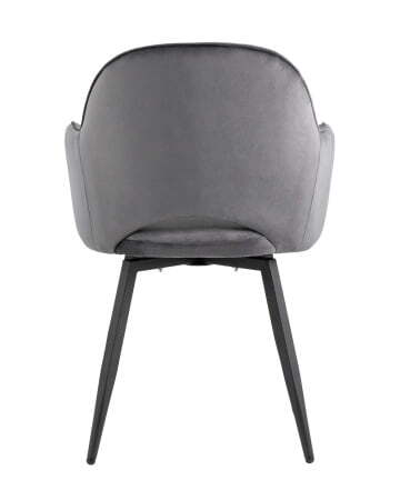 Стул Венера вращающийся велюр серый (Стул Венера серый)