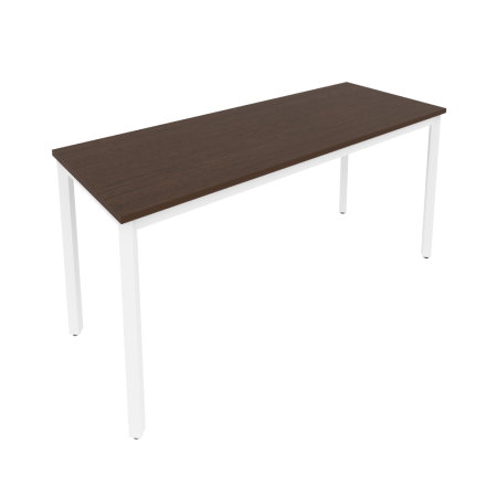 Стол письменный на металлокаркасе Slim С.СП-6.1 1580x600x750 (Венге Цаво/Белый металл)