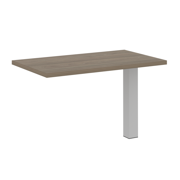 Брифинг-приставка с опорой LT.BR-2 (Вяз Благородный/Серый металл)