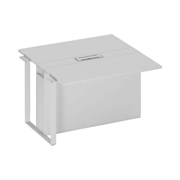 Секция стола для переговоров промежуточная Speech СП 108 БП БП БП ХР 1200x1200x756 (Белый премиумСерый)