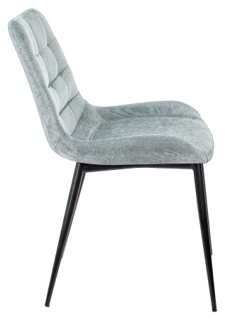 Стул для кухни KF-6 серо-голубой Light 28 металл черный на ножках (KF-6/LT28) (Серо-голубой)