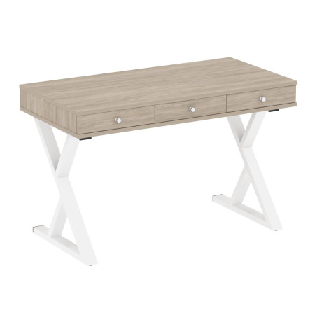 Компьютерный стол VR.SP-1-118M 1180x600x750 (Дуб Аттик/Белый Металл)