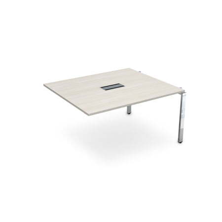 Средний модуль Бенч-системы для переговорных столов Gloss НСПС-П.926 1200x1200x750 (IvoryХром)