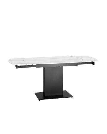 Стол обеденный Хлоя раскладной 120-180*90 керамика темная (Стол обеденный Хлоя черный)