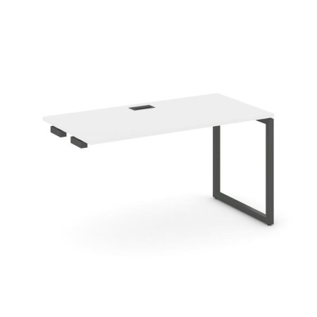 Стол-приставка к опорным элементам SN-4O.OPRS-004 (1580х600х750) (Белый/Металл Антрацит)