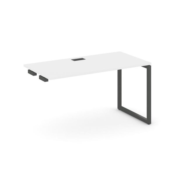 Стол-приставка к опорным элементам SN-4O.OPRS-014 (1580х700х750) (Белый/Металл Антрацит)