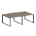 Рабочая станция Metal System Style БО.СМ-4.2 2400x1475x750 (Дуб Наварра/Серый металл)