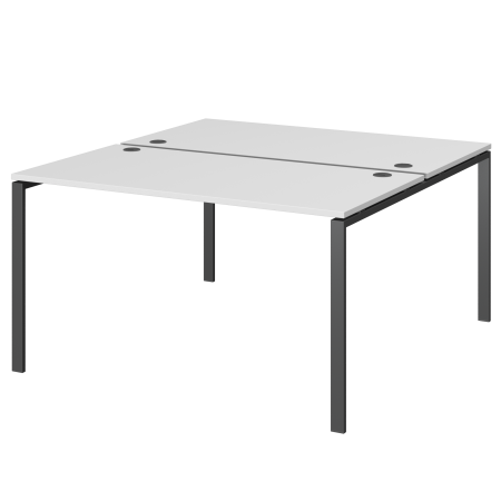 Бенч двойной на 2 рабочих места Арго-М АМБ-004.60 1600x1236x760 (Белый/Антрацит)