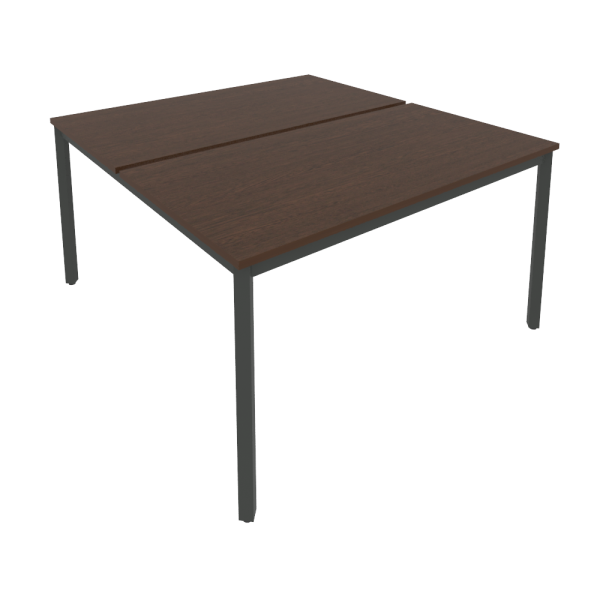 Рабочая станция на металлокаркасе Slim С.СП-5.3 1380x1475x750 (Венге Цаво/Антрацит металл)